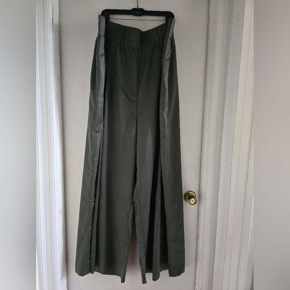 Fashion to Figure Olive Wide Leg Pants